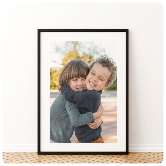 Wooden Children’s Photo Frame with White Border